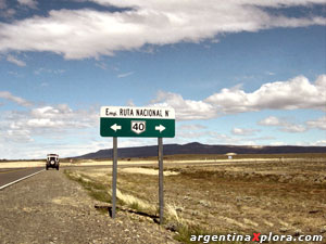 Ruta Nacional Nº 40 en la Patagonia