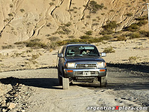 Trepando el camino de acceso al obsrvatorio Astronómico CASLEO. Barreal. San Juan