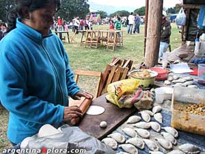 En las ferias nunca faltan las comidas Típicas. Jujuy