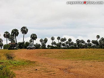 tierra roja en el Parque Nacional El Palmar