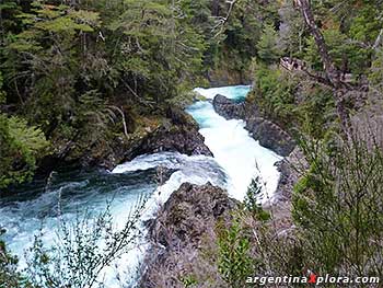 Cascada Los Alerces. - Río Manso