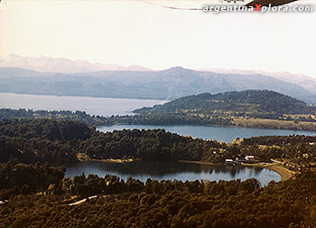 Vista aérea del Parque Nacional Nahuel Huapi