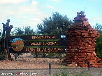 Acceso al Parque Nacional Sierra de las Quijadas