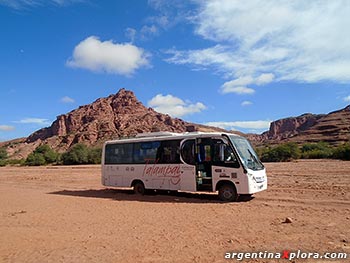 Transporte de excursion a Talampaya