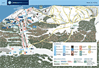 Mapa de pistas de ski del Cerro Bayo
