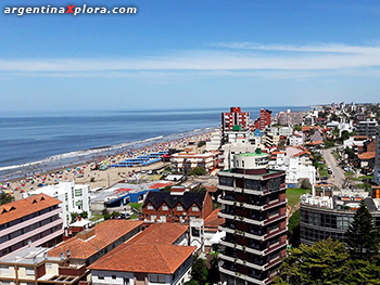 Vista aeerea de Villa Gesell y sus playas del sur