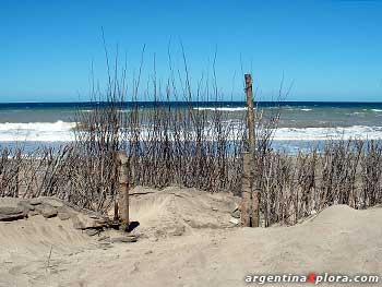 empalizada en la costa