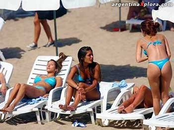 Tomando sol en la playa