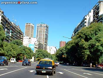 Avenida del LIbertador. en Palermo