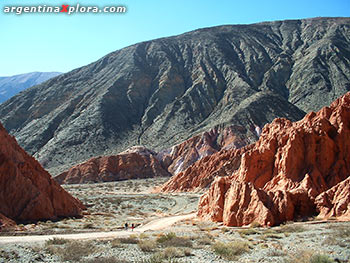 Cerros multicolores bordean la Quebrada de Humahuaca