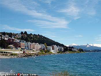 Vista de Bariloche desde el puerto