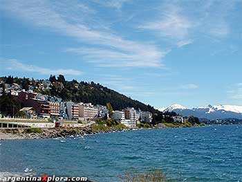 Vista de Bariloche desde el puerto