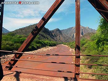 Puente sobre el río Guachipas en Alemania