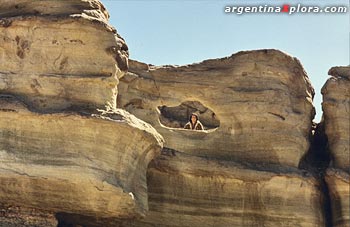 Valle de la Luna Ventana rocosa producida por la erosión.