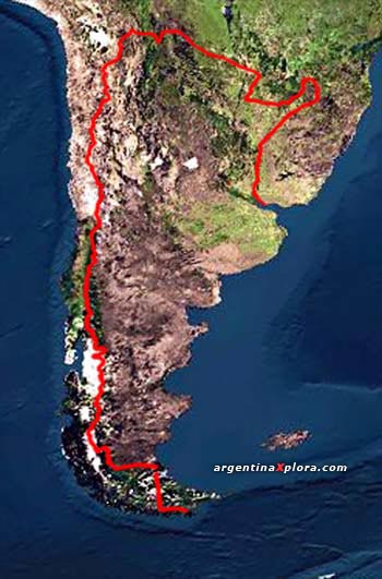 mapa satelital de Argentina para Conocer Argentina y Viajar por el pais