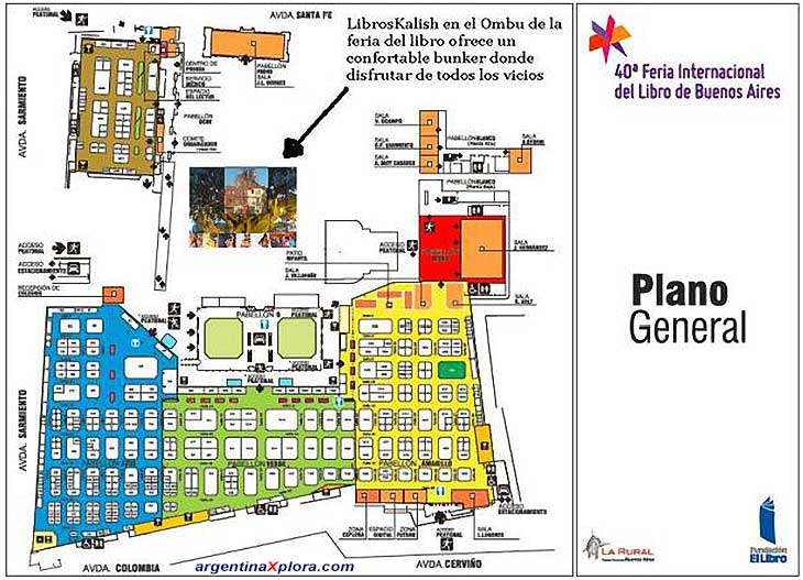Plano de la feria del Libro